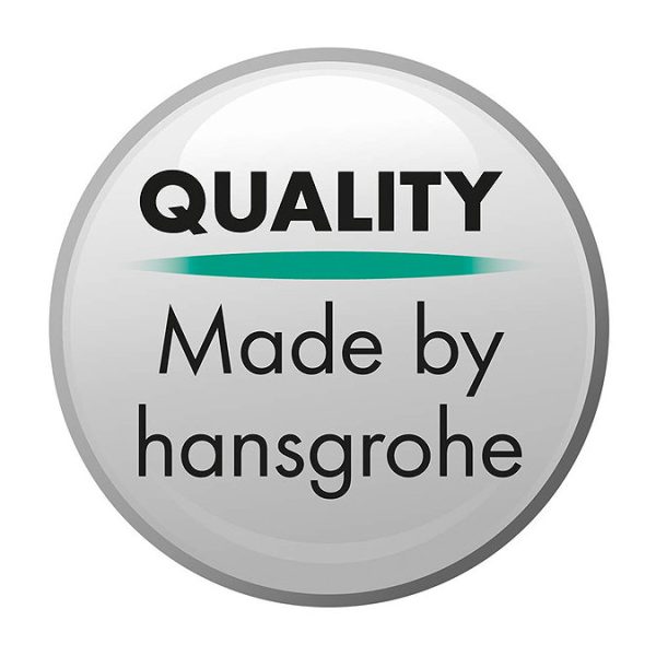 hansgrohe AddStoris Matt Black Shaving Mirror with 3x Magnification - Image 3