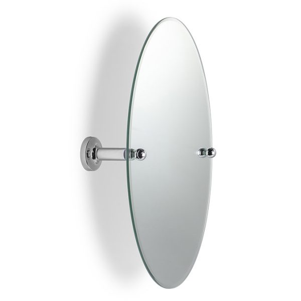 Croydex Worcester Flexi Fix Oval Tilt Mirror   Chrome - Image 4