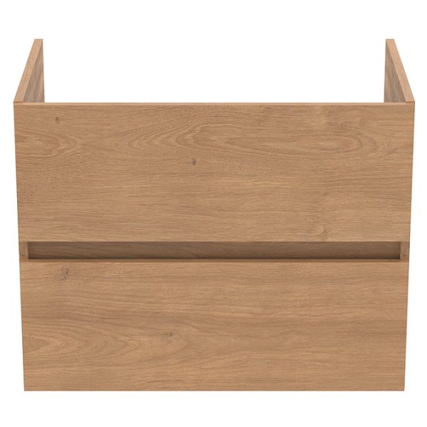 Ideal Standard Eurovit+ 70cm Wall Hung 2 Drawer Vanity Unit with Basin   Natural Oak - Image 5