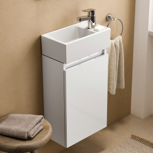 Ideal Standard Eurovit+ 35cm Guest Wall Hung Vanity Unit with i.life Basin   Gloss White