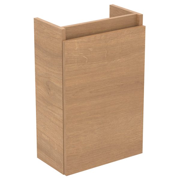 Ideal Standard Eurovit+ 35cm Guest Wall Hung Vanity Unit with i.life Basin   Natural Oak - Image 6
