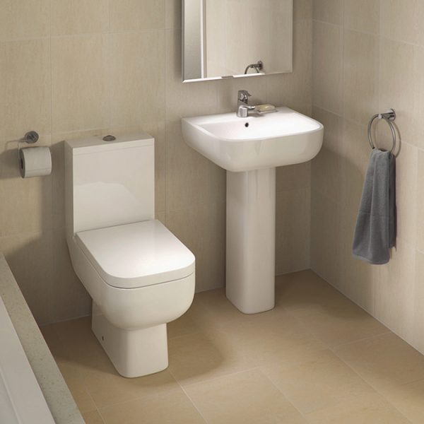 RAK Series 600 Close Coupled Toilet with Wrap Over Seat - Image 2