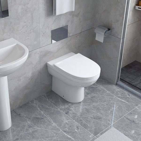 Ringo Rimless Round Back To Wall Pan with Slim Soft Close Seat - Image 6