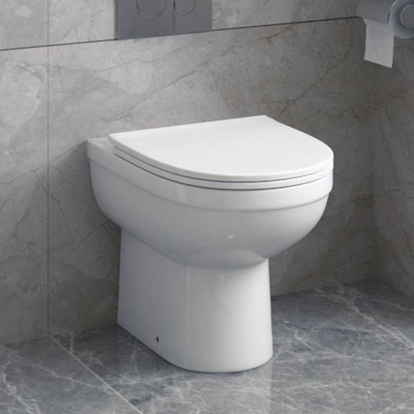 Ringo Rimless Round Back To Wall Pan with Slim Soft Close Seat