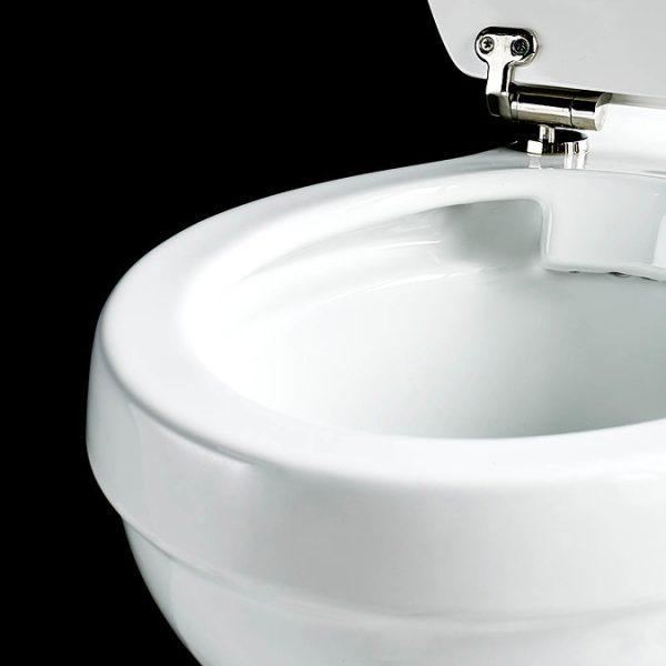 Burlington Rimless Close Coupled WC with 440mm Front Push Button Cistern - Image 3
