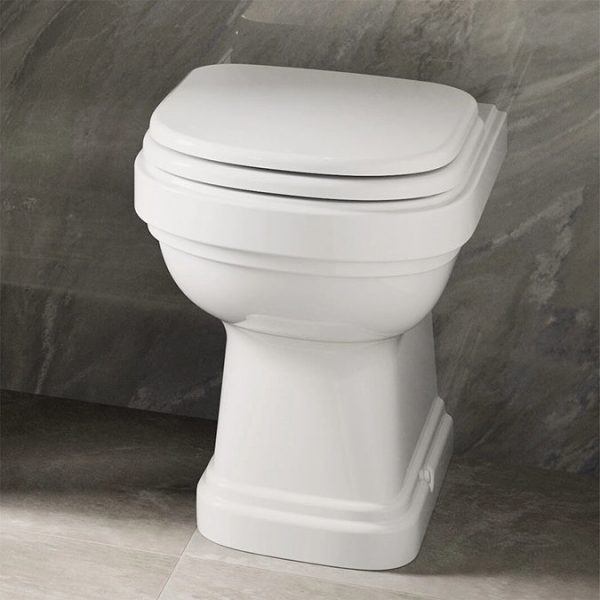 Burlington Riviera Back To Wall Toilet with Soft Close Seat - Image 3