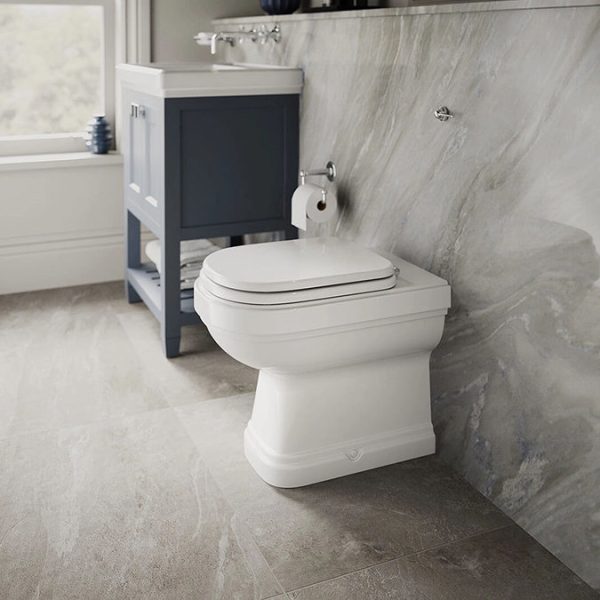 Burlington Riviera Back To Wall Toilet with Soft Close Seat - Image 4