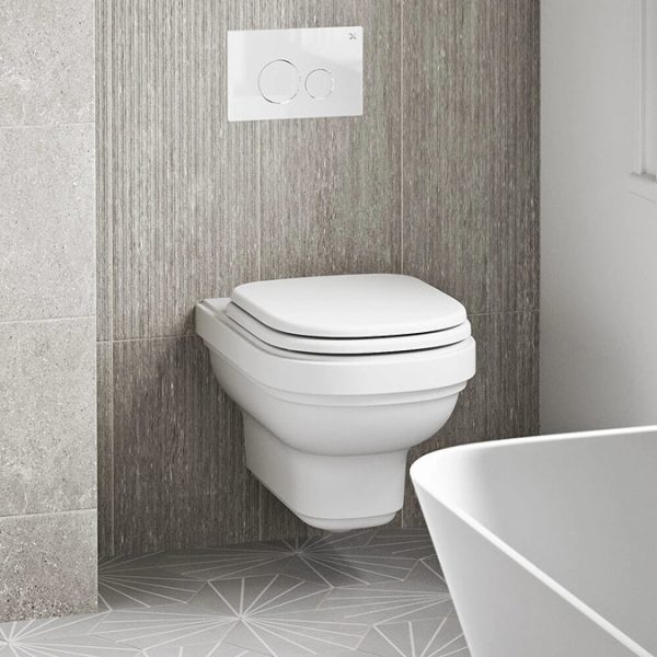 Burlington Riviera Hung Toilet with Soft Close Seat - Image 3