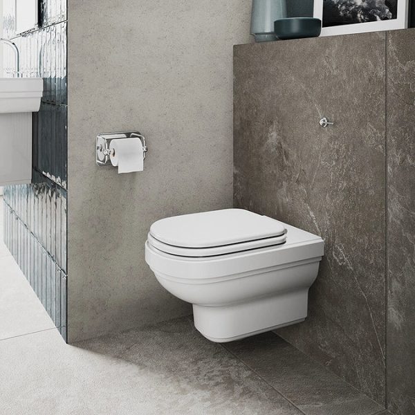 Burlington Riviera Hung Toilet with Soft Close Seat - Image 2