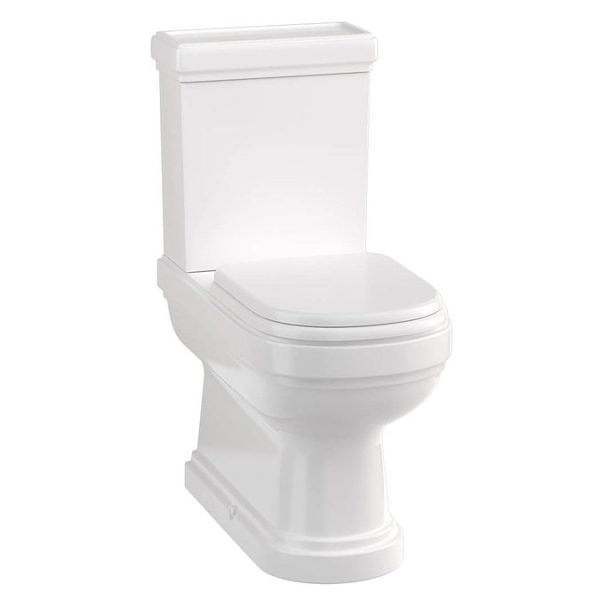 Burlington Riviera Close Coupled BTW Toilet with Soft Close Seat - Image 3