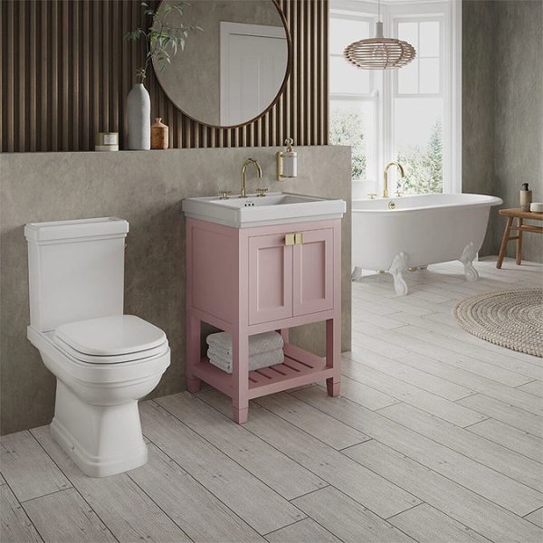 Burlington Riviera Close Coupled Open Back Toilet with Soft Close Seat - Image 3