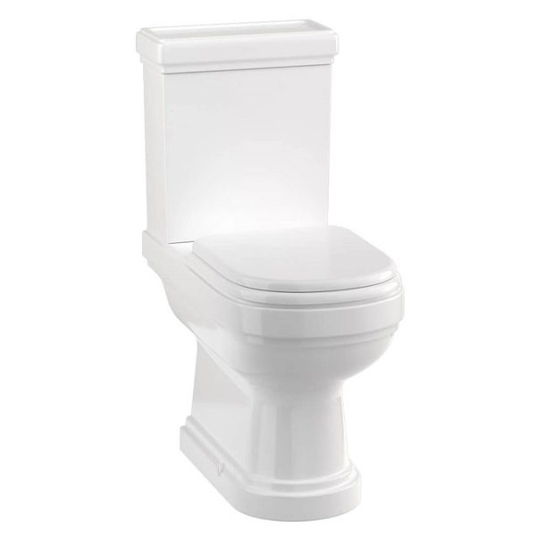Burlington Riviera Close Coupled Open Back Toilet with Soft Close Seat - Image 4
