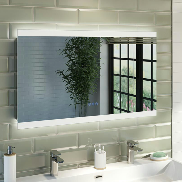 Mode Nizzoli 600 x 1000mm LED Illuminated Mirror with Demister