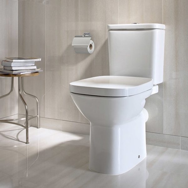 Roca Debba Close Coupled Toilet with Soft Close Seat - Image 2
