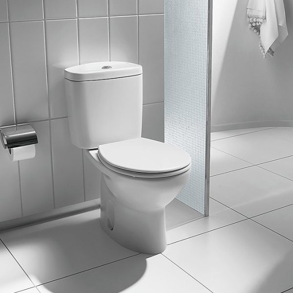 Roca Laura Close Coupled Toilet with Soft Close Seat - Image 2