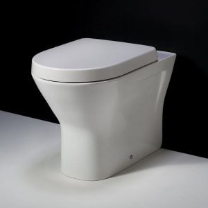 RAK Resort Back to Wall Rimless Pan + Quick Release Soft Close Urea Seat