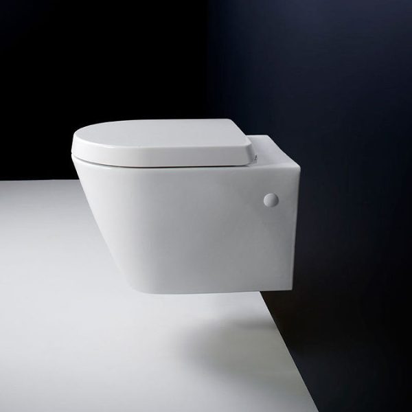 RAK Resort Wall Hung Rimless Pan + Quick Release Soft Close Urea Seat - Image 4