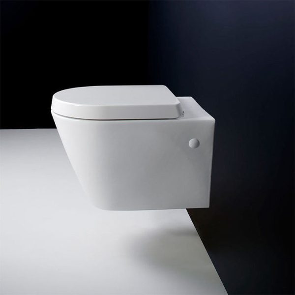 RAK Resort Wall Hung Rimless Pan incl. Dual Flush Concealed WC Cistern with Frame - Image 7