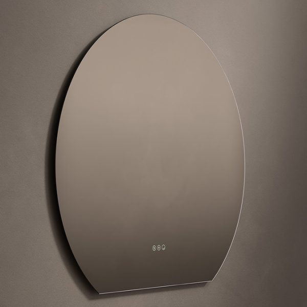 Roxbury Round Cut 1000 x 900mm Backlit LED Mirror with Demister Pad - Image 6