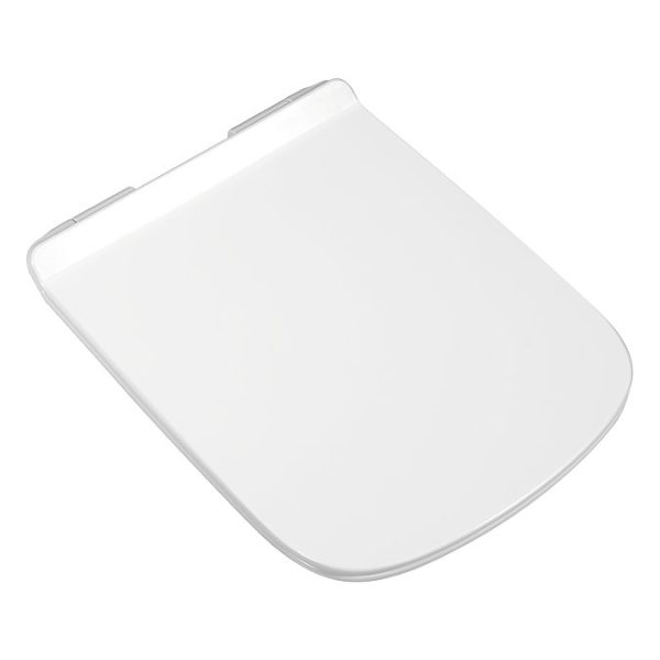 Nova Square Gloss White Wall Hung Toilet incl. Soft Close Seat - Image 2