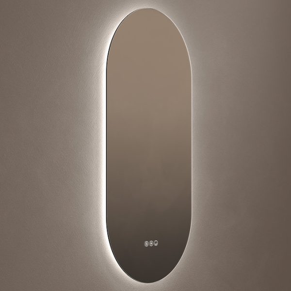 Roxbury Capsule 450 x 900mm Backlit LED Mirror with Demister Pad - Image 3