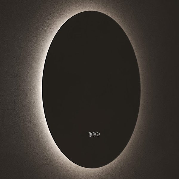 Roxbury Round 800mm Backlit LED Mirror with Demister Pad - Image 6