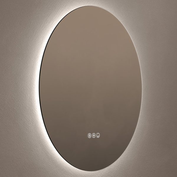 Roxbury Round 800mm Backlit LED Mirror with Demister Pad - Image 4