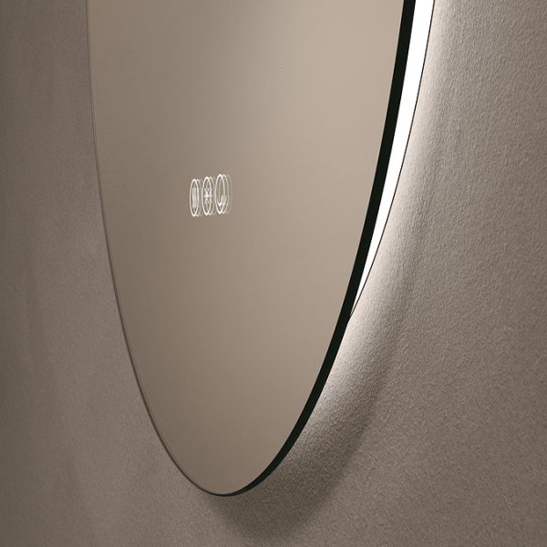 Roxbury Round 600mm Backlit LED Mirror with Demister Pad - Image 3