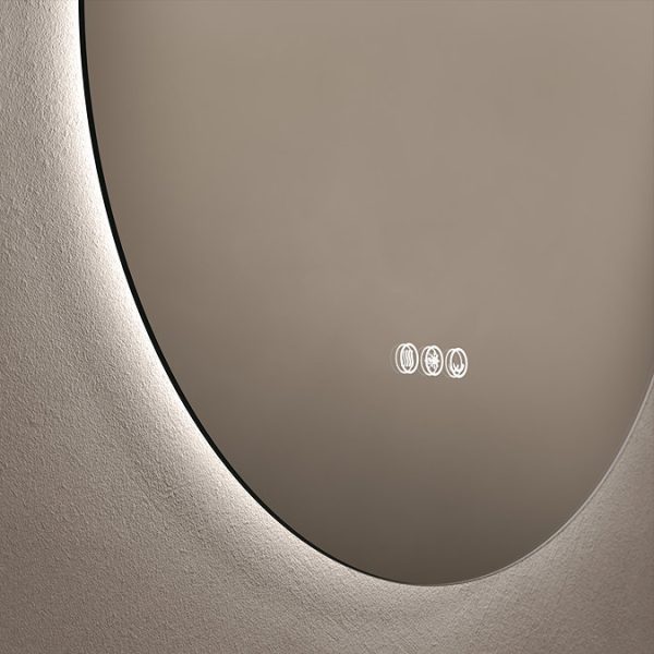 Roxbury Round 800mm Backlit LED Mirror with Demister Pad - Image 7