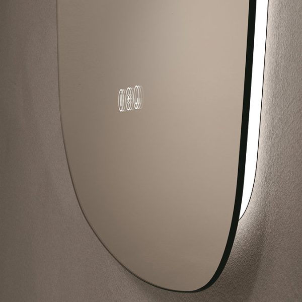Roxbury Organic 600 x 800mm Backlit LED Mirror with Demister Pad - Image 5