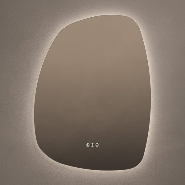 Roxbury Organic 600 x 800mm Backlit LED Mirror with Demister Pad - Image 3