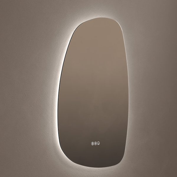 Roxbury Organic 600 x 800mm Backlit LED Mirror with Demister Pad - Image 4