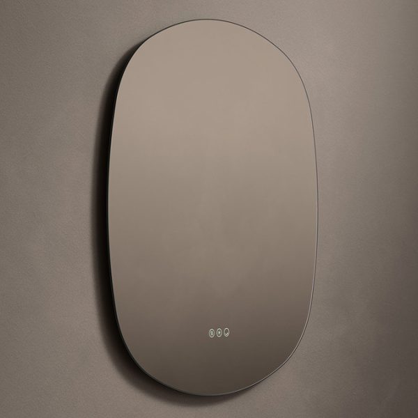 Roxbury Curve Oblong 700 x 780mm Backlit LED Mirror with Demister Pad - Image 6