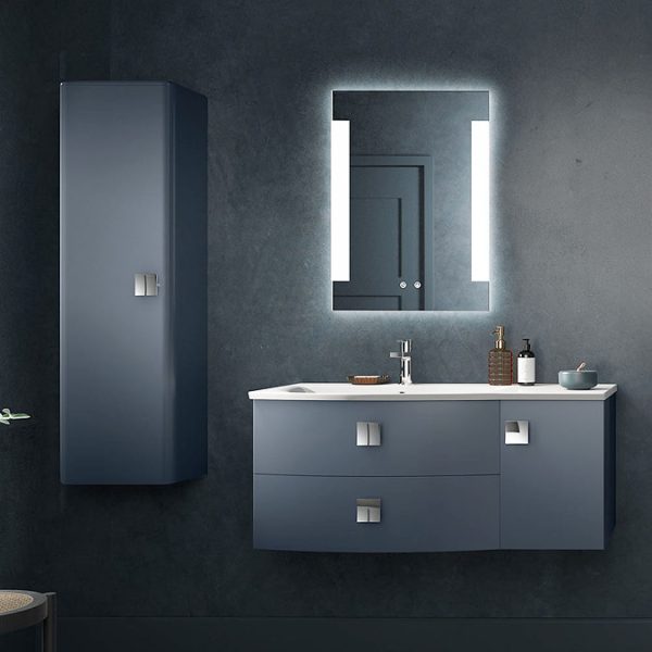 Hudson Reed Sarenna 1000mm Wall Hung Cabinet & Basin   Moon White - Image 2