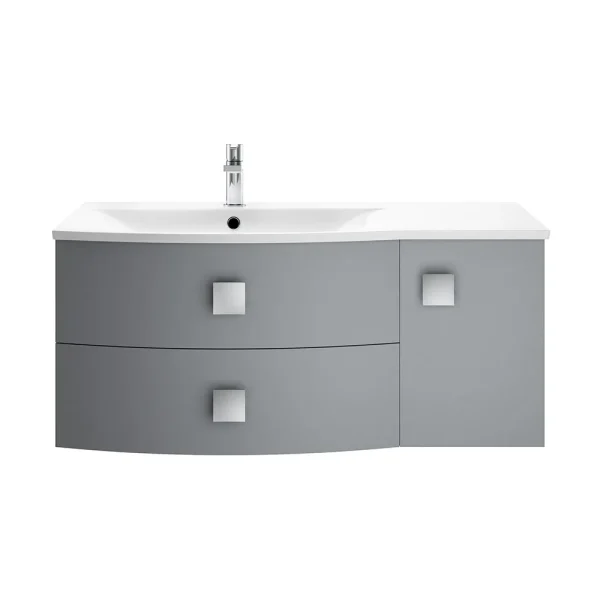 Hudson Reed Sarenna 1000mm Wall Hung Cabinet & Basin   Dove Grey