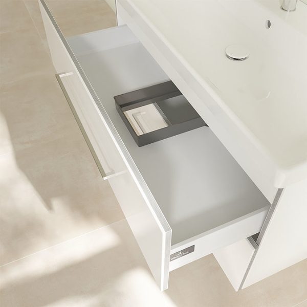 Villeroy and Boch Avento Wall Hung Vanity Unit 1000mm   Crystal White - Image 2