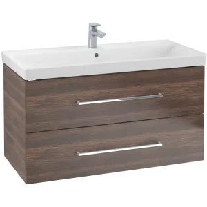 Villeroy and Boch Avento Arizona Oak 1000mm Wall Hung 2 Drawer Vanity Unit