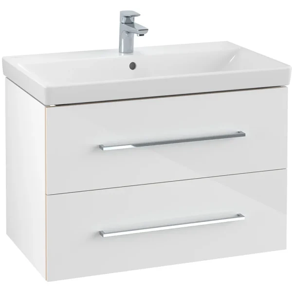 Villeroy and Boch Avento Wall Hung Vanity Unit 800mm   Crystal White