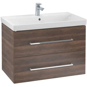 Villeroy and Boch Avento Arizona Oak 800mm Wall Hung 2 Drawer Vanity Unit