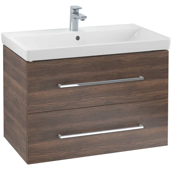 Villeroy and Boch Avento Arizona Oak 800mm Wall Hung 2 Drawer Vanity Unit