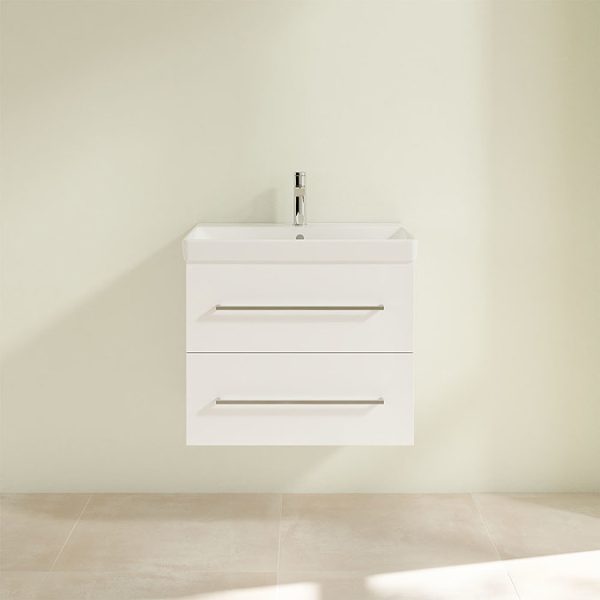 Villeroy and Boch Avento Wall Hung Vanity Unit 630mm   Crystal White - Image 4