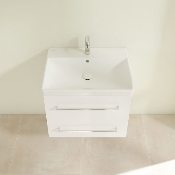 Villeroy and Boch Avento Wall Hung Vanity Unit 630mm   Crystal White - Image 5
