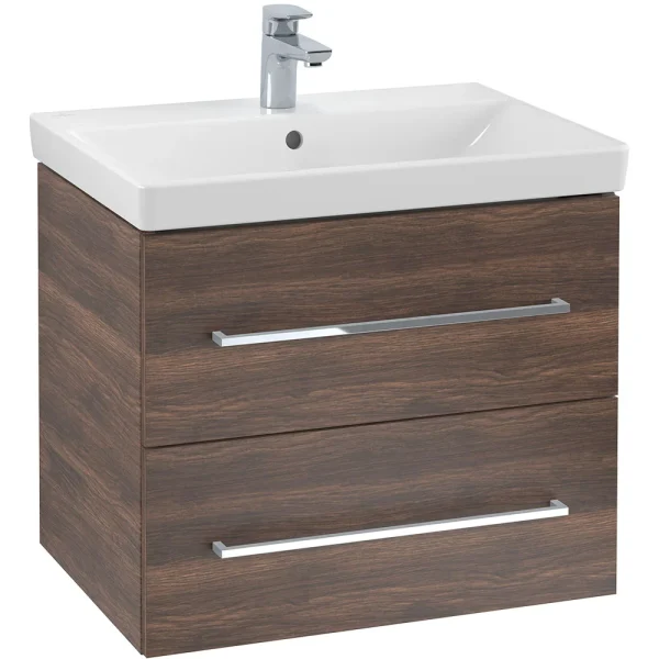 Villeroy and Boch Avento Arizona Oak 650mm Wall Hung 2 Drawer Vanity Unit