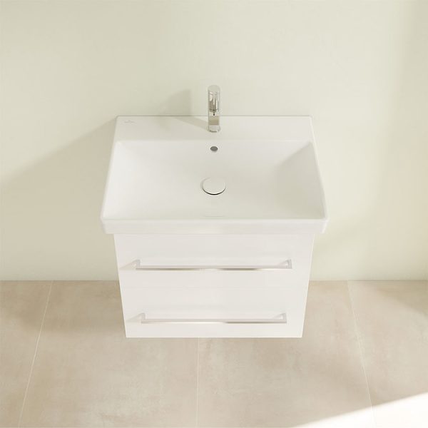 Villeroy and Boch Avento Wall Hung Vanity Unit 580mm   Crystal White - Image 5