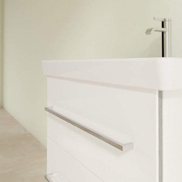 Villeroy and Boch Avento Wall Hung Vanity Unit 580mm   Crystal White - Image 6