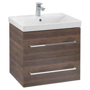 Villeroy and Boch Avento Arizona Oak 600mm Wall Hung 2 Drawer Vanity Unit