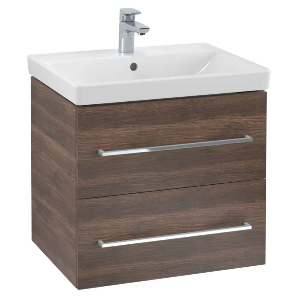 Villeroy and Boch Avento Arizona Oak 600mm Wall Hung 2 Drawer Vanity Unit