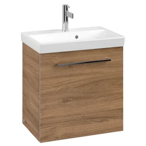 Villeroy and Boch Avento Oak Kansas 550mm Wall Hung 1 Door Vanity Unit