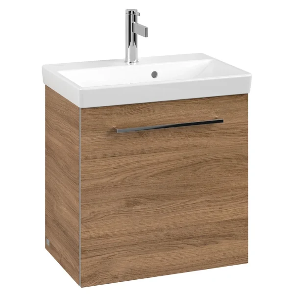 Villeroy and Boch Avento Oak Kansas 550mm Wall Hung 1 Door Vanity Unit