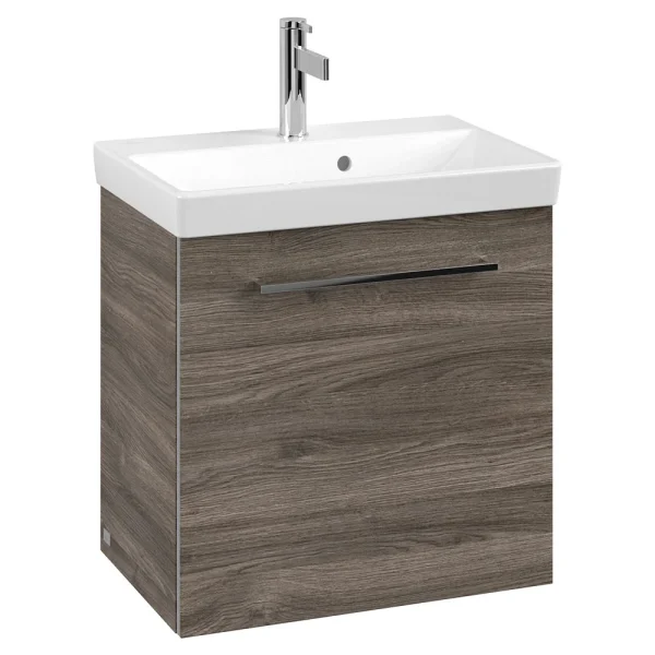 Villeroy and Boch Avento Stone Oak 550mm Wall Hung 1 Door Vanity Unit